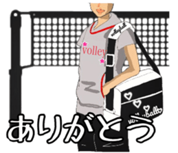 woman volleyball2 sticker #14352190