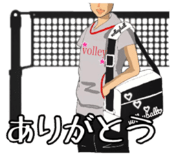 woman volleyball2 sticker #14352190