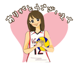 woman volleyball2 sticker #14352191