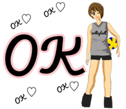 woman volleyball2 sticker #14352198