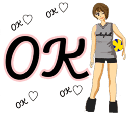 woman volleyball2 sticker #14352198