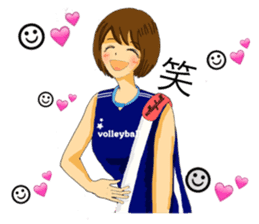 woman volleyball2 sticker #14352209