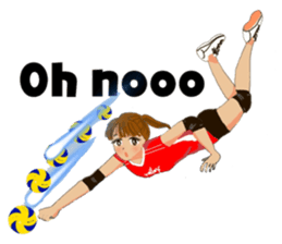 woman volleyball2 sticker #14352210