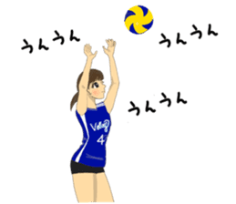 woman volleyball2 sticker #14352214