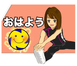 woman volleyball2 sticker #14352218