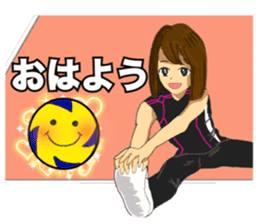 woman volleyball2 sticker #14352218