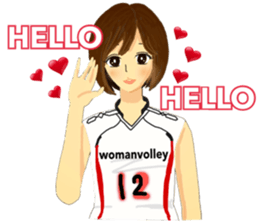 woman volleyball2 sticker #14352219