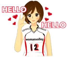 woman volleyball2 sticker #14352219
