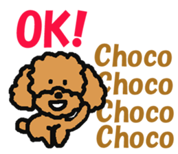 Sticker of dog "Choco" sticker #14352349