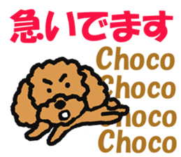 Sticker of dog "Choco" sticker #14352361