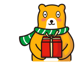 2017 Power Bear Happy New Year sticker #14352392