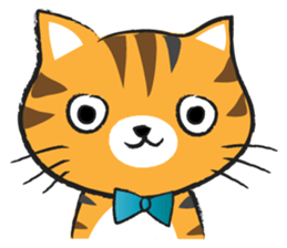 Orange cat cute cute sticker #14353473