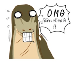 Varanus salvator Fun++ sticker #14354657