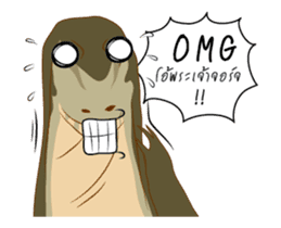 Varanus salvator Fun++ sticker #14354657