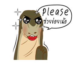 Varanus salvator Fun++ sticker #14354670