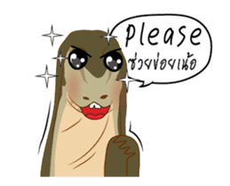 Varanus salvator Fun++ sticker #14354670