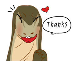 Varanus salvator Fun++ sticker #14354673