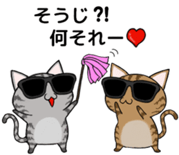 Sunglasses cat Ashver kitten Winter life sticker #14354708