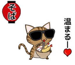 Sunglasses cat Ashver kitten Winter life sticker #14354709