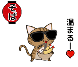 Sunglasses cat Ashver kitten Winter life sticker #14354709