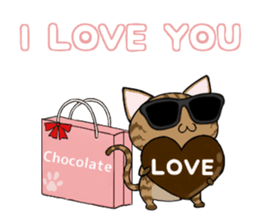 Sunglasses cat Ashver kitten Winter life sticker #14354721