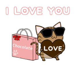 Sunglasses cat Ashver kitten Winter life sticker #14354721