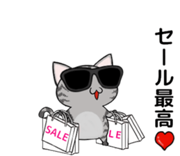 Sunglasses cat Ashver kitten Winter life sticker #14354737