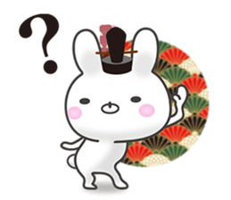 Kyoto rabbit 3 sticker #14354859