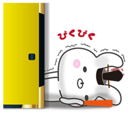 Kyoto rabbit 3 sticker #14354864