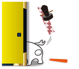 Kyoto rabbit 3 sticker #14354865