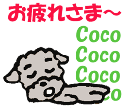 Sticker of dog "Coco" sticker #14356021
