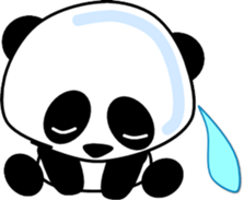 Fun panda that can be used every day sticker #14356189
