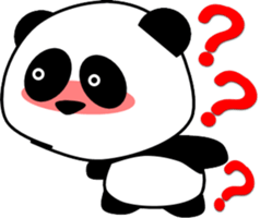 Fun panda that can be used every day sticker #14356192