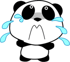 Fun panda that can be used every day sticker #14356193