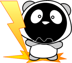 Fun panda that can be used every day sticker #14356198