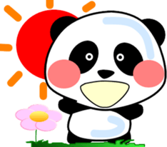 Fun panda that can be used every day sticker #14356206