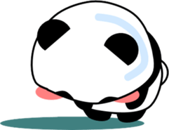 Fun panda that can be used every day sticker #14356212
