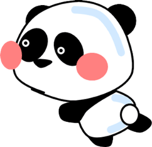 Fun panda that can be used every day sticker #14356218