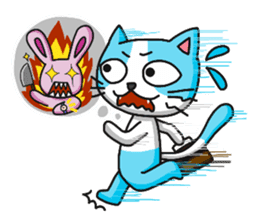 Sassy bunny & Hu-Lu cat(English version) sticker #14356372