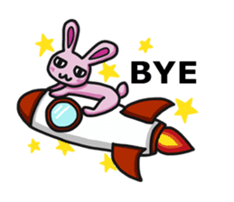 Sassy bunny & Hu-Lu cat(English version) sticker #14356373