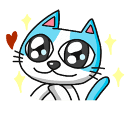 Sassy bunny & Hu-Lu cat(English version) sticker #14356374