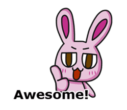 Sassy bunny & Hu-Lu cat(English version) sticker #14356375