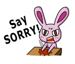Sassy bunny & Hu-Lu cat(English version) sticker #14356377