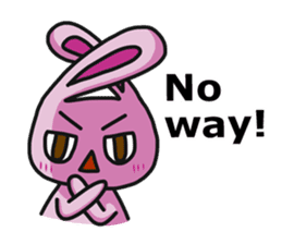 Sassy bunny & Hu-Lu cat(English version) sticker #14356378