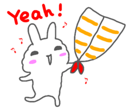 sushi rabbit sticker sticker #14356960