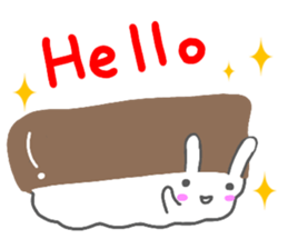 sushi rabbit sticker sticker #14356962