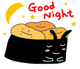 sushi rabbit sticker sticker #14356963