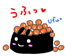 sushi rabbit sticker sticker #14356976