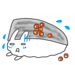 sushi rabbit sticker sticker #14356978