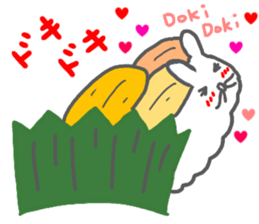 sushi rabbit sticker sticker #14356980